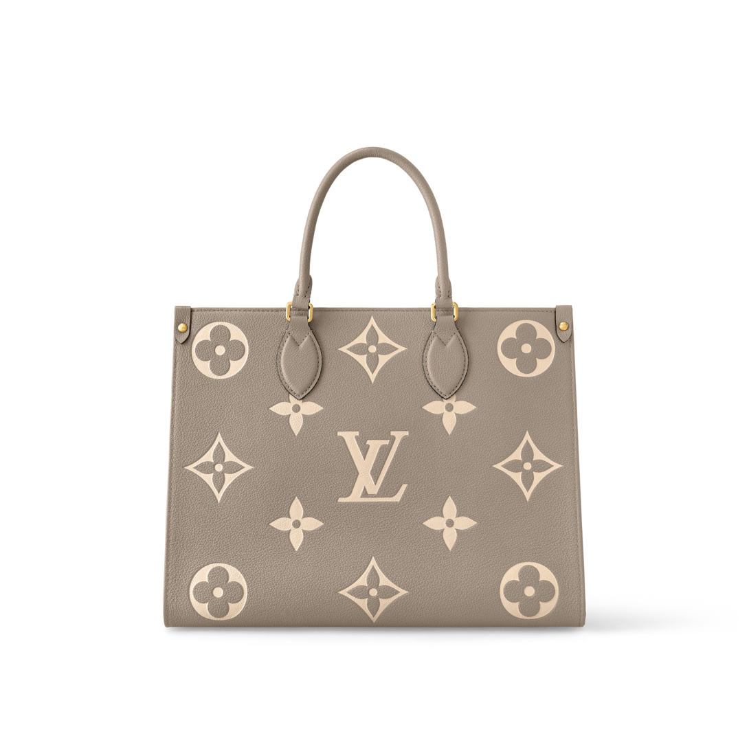 Onthego MM Bicolor Monogram Empreinte Leather - Handbags | LOUIS VUITTON